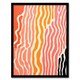 image 1 of Sand After Sea Abstract Warm Home Decor Black Framed Wall Art Print A4