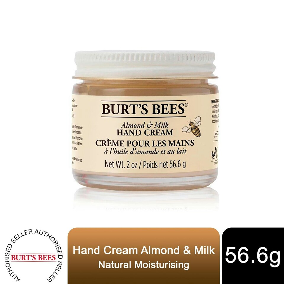 image 1 of Burts Bees Hand Cream Almond Milk