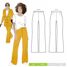 Style Arc Mckenzie Pants Paper Sewing Pattern – Women’s Trousers, UK Sizes 4–16, Intermediate