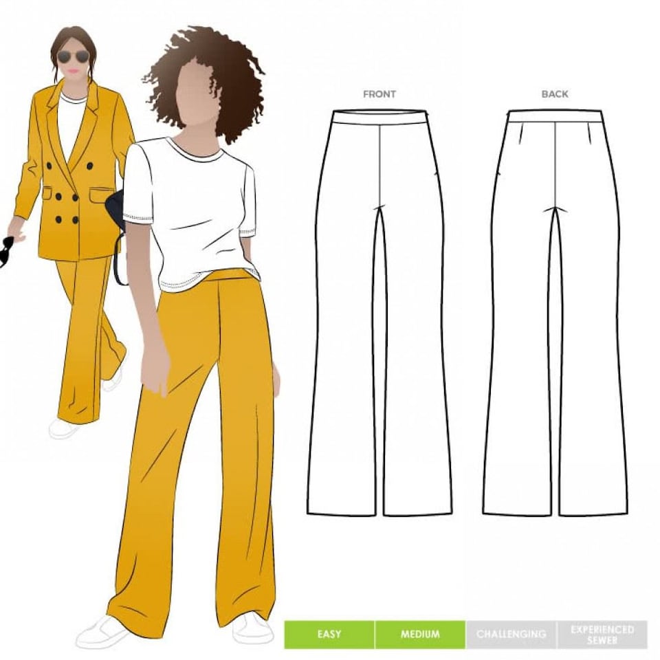image 1 of Style Arc Mckenzie Pants Paper Sewing Pattern – Women’s Trousers, UK Sizes 4–16, Intermediate