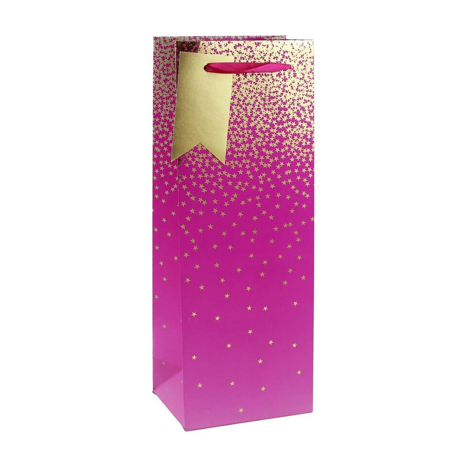 Pink Ombre Bottle Gift Bag Pink