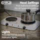 image 9 of Oypla 2.5Kw Electric Portable Kitchen Double Hot Plate