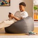 image 2 of Adult Classic Beanbag Outdoor Waterproof Bean bags Ready Filled - Slate Grey, 2 Pack
