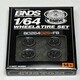 image 4 of BNDS Custom Wheel Parts Wheel and Tyre Set Flat Black 1:64 MOT Hobby BC26402SFB