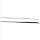 image 2 of Dublin Dressage Whip With Glitter Handle - Black/Gold - 100cm