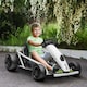 image 10 of HOMCOM 24V Electric Go Kart for Kids with Music, Horn Honking, Slow Start