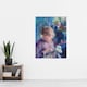 image 4 of Young Woman Sewing Renoir Vintage Huge Wall Art Poster Print 24X32"