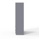 image 7 of FWStyle Lania Ripple Ridged 2 Door 2 Drawer Combination Wardrobe Matt Grey Grey