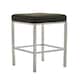 image 1 of Interiors by Premier Baina Black Pu And Chrome Finish Bar Stool