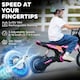 image 3 of AIYAPLAY Kids Electric Motorbike, 24V Battery Powered Dirt Bike with 250W Motor, 6-16km/h, 7AH Batteries, 12" Inflatable Tires and Rear Suspension, Ride On Motorcycle for 8-12 Years Old | Pink