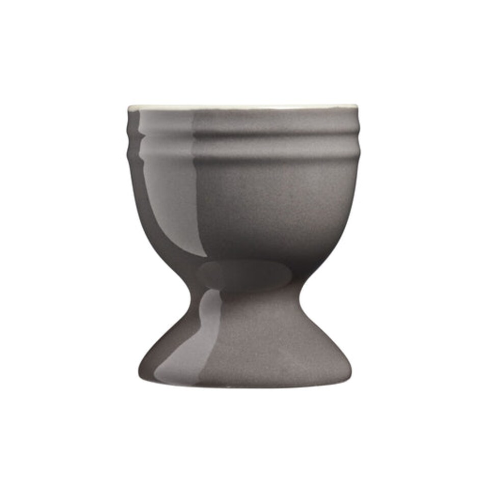 image 1 of Cooks Professional 4 Piece Egg Cup Set - Dishwasher Safe Stoneware | Grey | Grey | 4