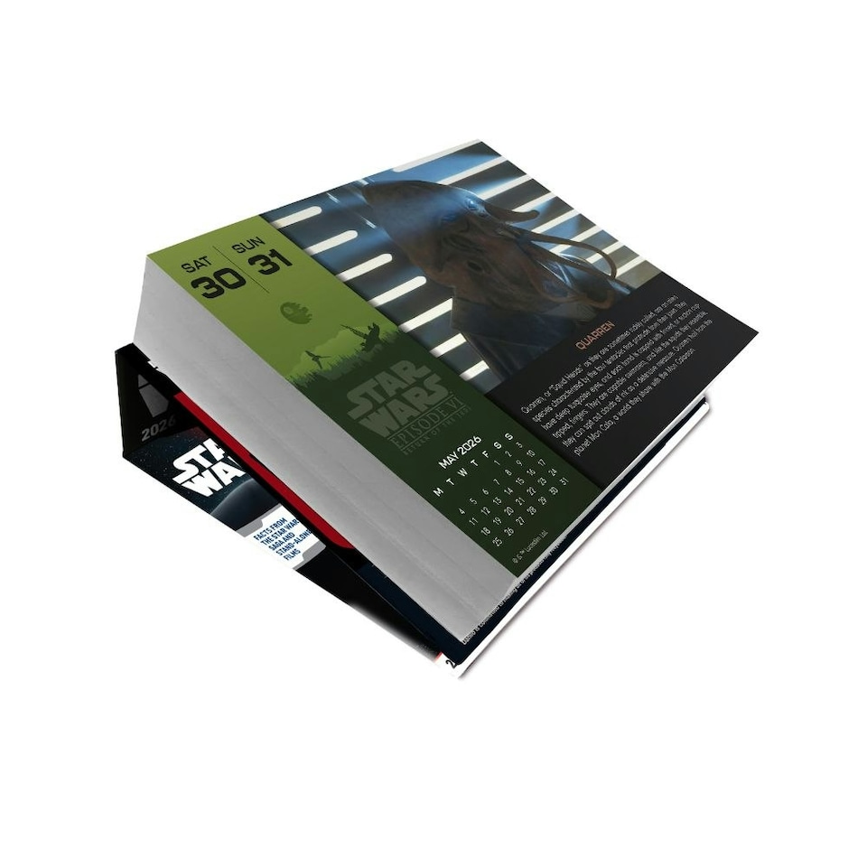 image 1 of STAR WARS CLASSIC 2026 DESK BLOCK CALENDAR