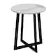 image 6 of Accent Side Table with Steel Frame Brown | Unit Colour: Walnut
