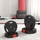 image 6 of SPORTNOW Weight Plates Set for Home Gym, 2 x 10kg, 2 x 5kg, Black | Black | Black