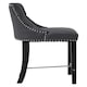 image 3 of Interiors by Premier Park Grey Faux Leather Bar Chair, Backrest Breakfast Bar Chair, Footrest Living Bar Chair Kitchen