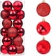 image 8 of 30mm/12Pcs Christmas Baubles Shatterproof Red,Tree Decorations