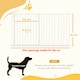 image 7 of PawHut Dog Gate Wide Stair Gate w/ Door Pressure Fit, 75-145W cm, White