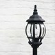 image 3 of ValueLights Black Outdoor Bollard Light with 6W Warm White Bulb Black