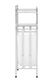 image 4 of Orsina Laundry Unit With Basket, Chrome Storage Stand With Bag, Lidded Laundry Organizer With Storage Basket