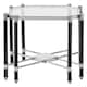 image 1 of Interiors by Premier Silver Chrome Finish End Table Black