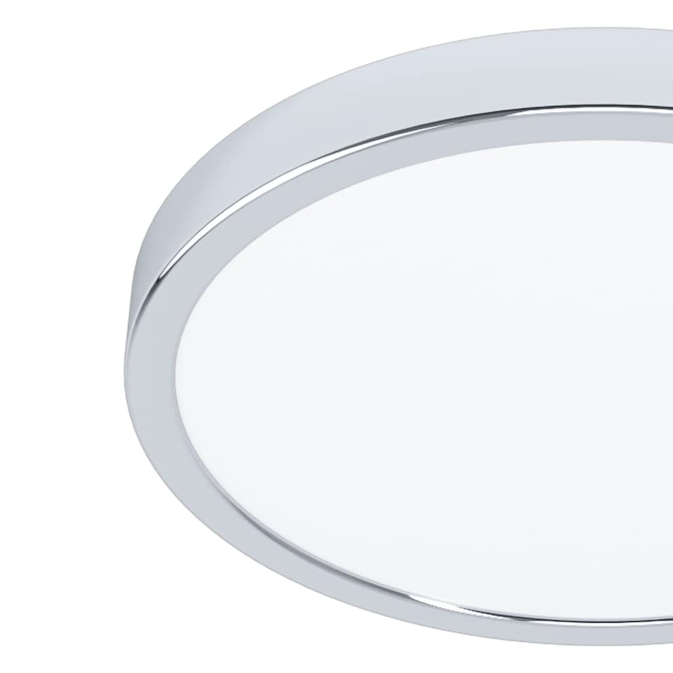 image 1 of EGLO Fueva 6 Chrome LED Ceiling Light, 27cm | Black