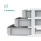 image 3 of 3 Drawer Large Desk Organiser Grey