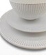 image 5 of Reactive Cream Glaze Dinner Set Plates Bowls 18pc Set