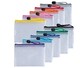 image 2 of Pack of 12 A6 Light Blue PVC Mesh Zip Bags