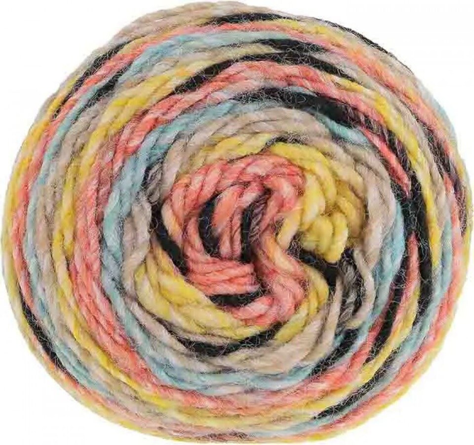 King Cole Multicoloured Safari Chunky Yarn (Value Pack 8 x 150g Balls) For Crochet, Knitting - 285m per ball
