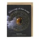 image 1 of Something Different Out Of This World Tigers Eye Moon Greetings Card - Black/White/Brown - One Size