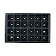 image 2 of 24 Cell Plant Trays Bedding Plant Pack Plastic Inserts Seed Tray Pots- 18 Trays Black