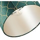 image 3 of Modern Soft Brushable Forest Green Velvet 25cm Lamp Shade with Gold Foil Decor | Green
