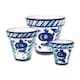 image 1 of Verano Spanish Ceramics Granada Set of 3 Plant Pots - 16-29cm White | White