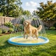 image 8 of PawHut 150 cm Splash Pad Sprinkler for Pets Dog Non-slip Outdoor Yellow