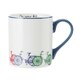 image 1 of Mikasa Bike Straight-Sided Porcelain Mug, 280ml | White