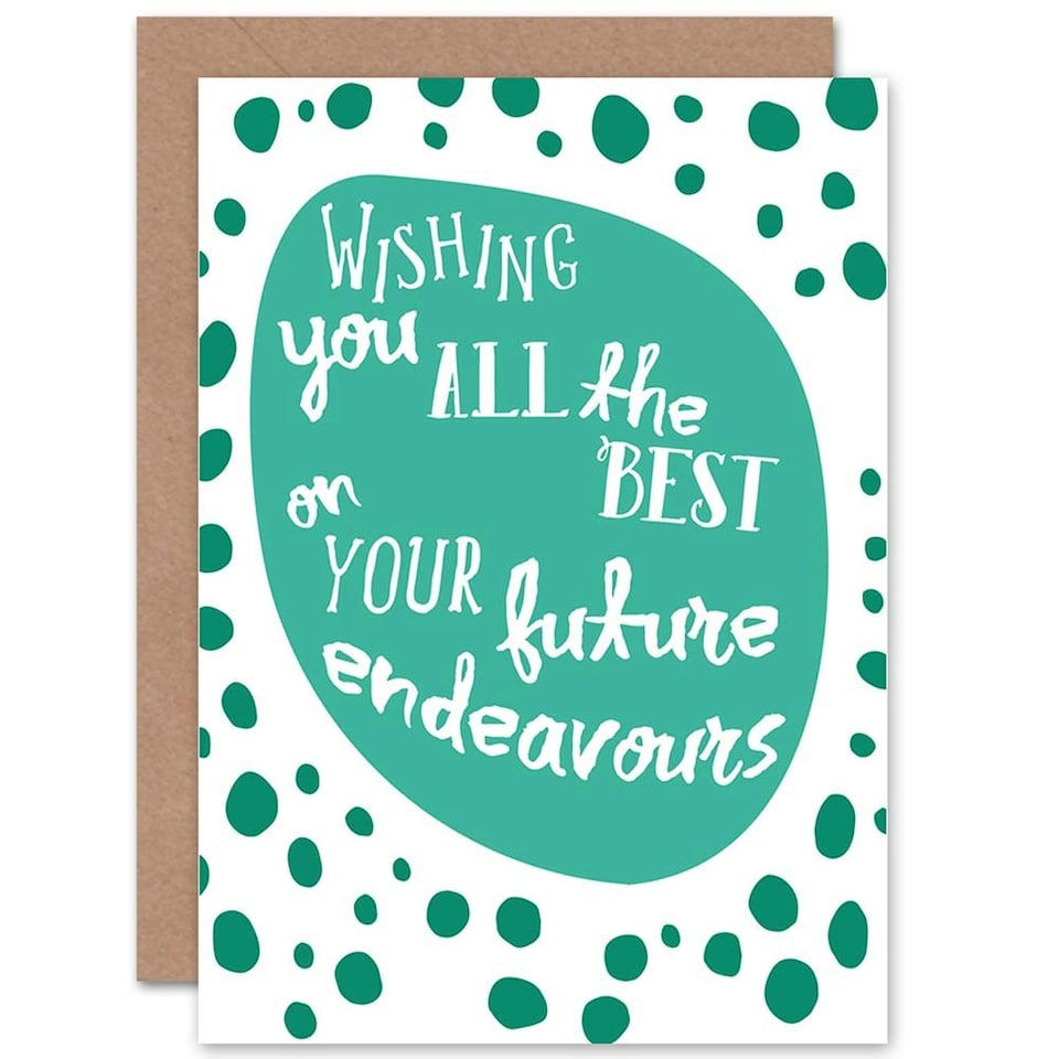 image 1 of Best Wishes Luck Endeavour Friendship Card