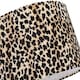 image 3 of Modern and Distinctive Leopard Print Table-Pendant Lamp Shade in Soft Velvet | Black