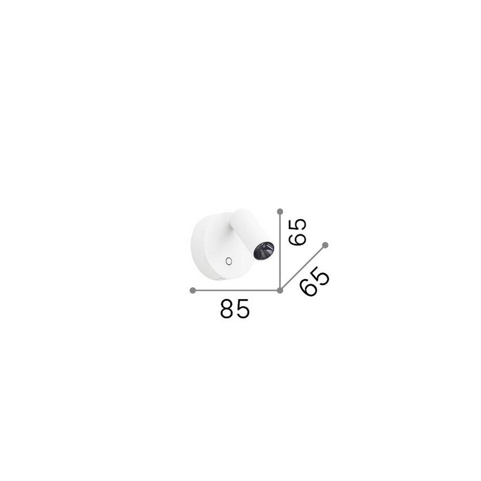 image 1 of Elf Reading Wall Light White, Gold 1x LED 220lm 3000K Dimmable