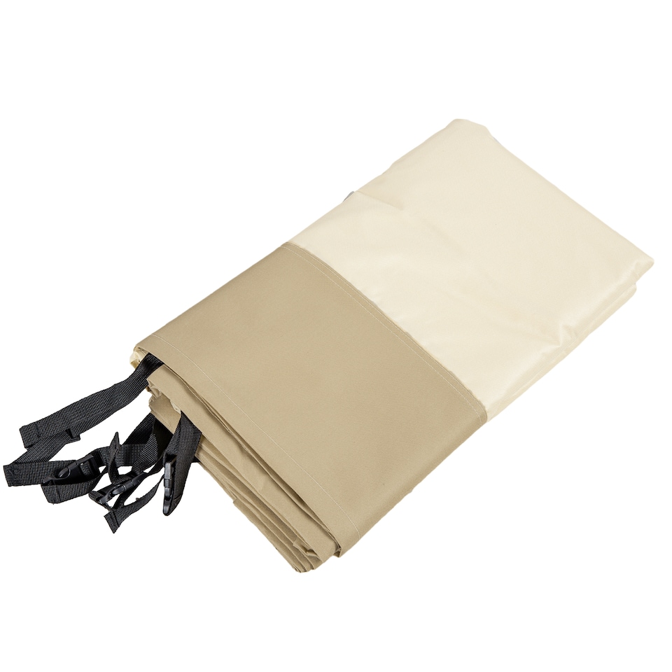image 1 of Outsunny BBQ Cover for Rectangular Gas Grill, 300D Oxford Fabric Barbecue Covers, Waterproof UV Protection Rip-Proof, with Windproof Buckles, Beige, 188 x 71 x 125cm