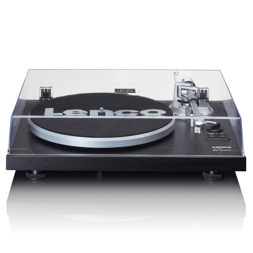 image 1 of LENCO LS-500BK - Record player with built-in amplifier and Bluetooth plus 2 external speakers - Black