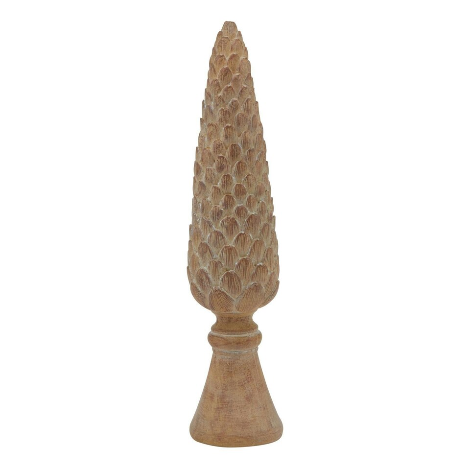 image 1 of Hill Interiors Pinecone Sculpture - Brown - 26cm x 6cm x 6cm