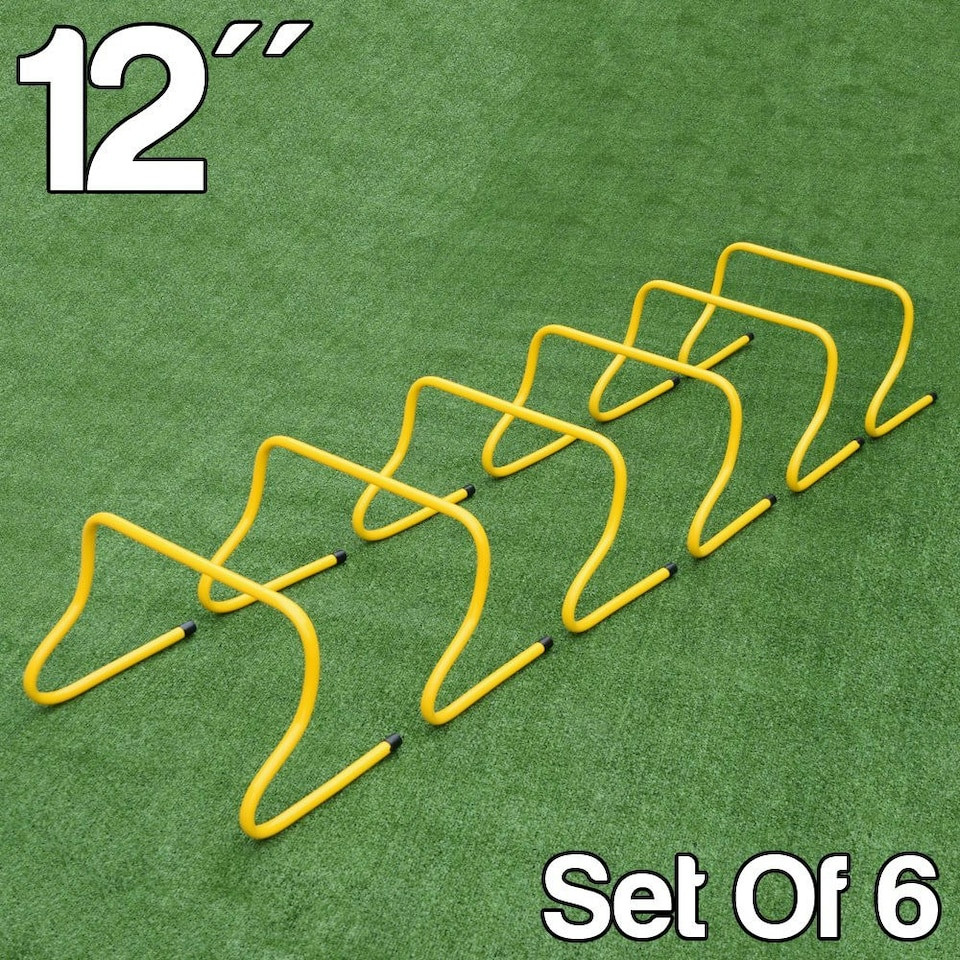 6 x 12" Yellow Agility Hurdles