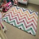 image 4 of Freehand horizontal zigzag and chevron stripes (Rug) Multi | XL: 160x230cm