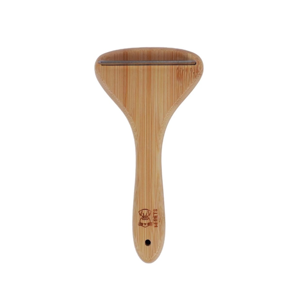 image 1 of M-Pets Bamboo Deshedding Brush | Brown | Brown | 1