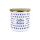 image 1 of Indigo Polka Dot Large Coffee Beans Canister