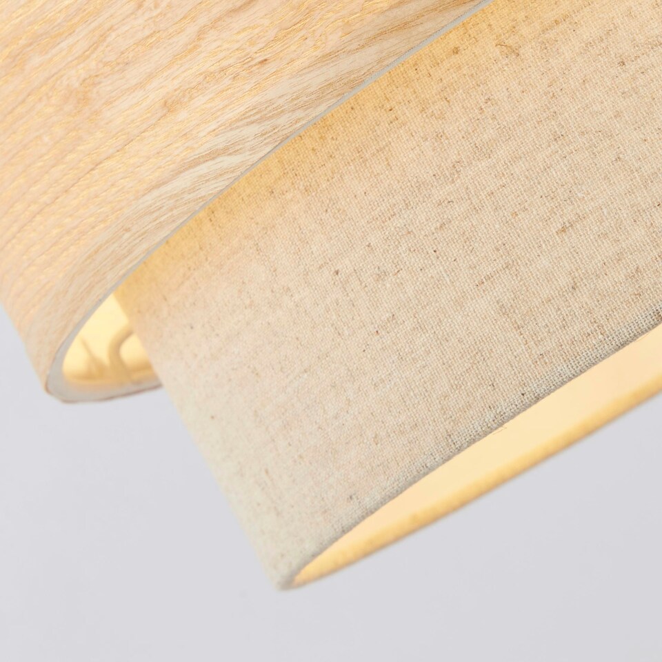 image 1 of Wood Effect Two Tier Easy Fit Shade Brown