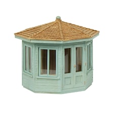 Bachmann Scenecraft Octagonal Summer House Green (Pre-Built)
