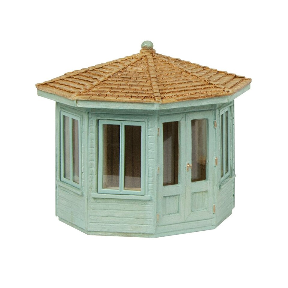 Bachmann Scenecraft Octagonal Summer House Green (Pre-Built)