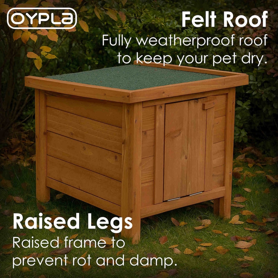 image 1 of Oypla Tortoise Guinea Pig Cat Rabbit Hutch House 400x490x430mm