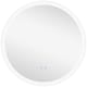 image 1 of kleankin Round Bathroom Mirror with LED Lights, Wall-Mounted Dimmable Makeup Mirror with 3 Temperature Colours, Defogging Film